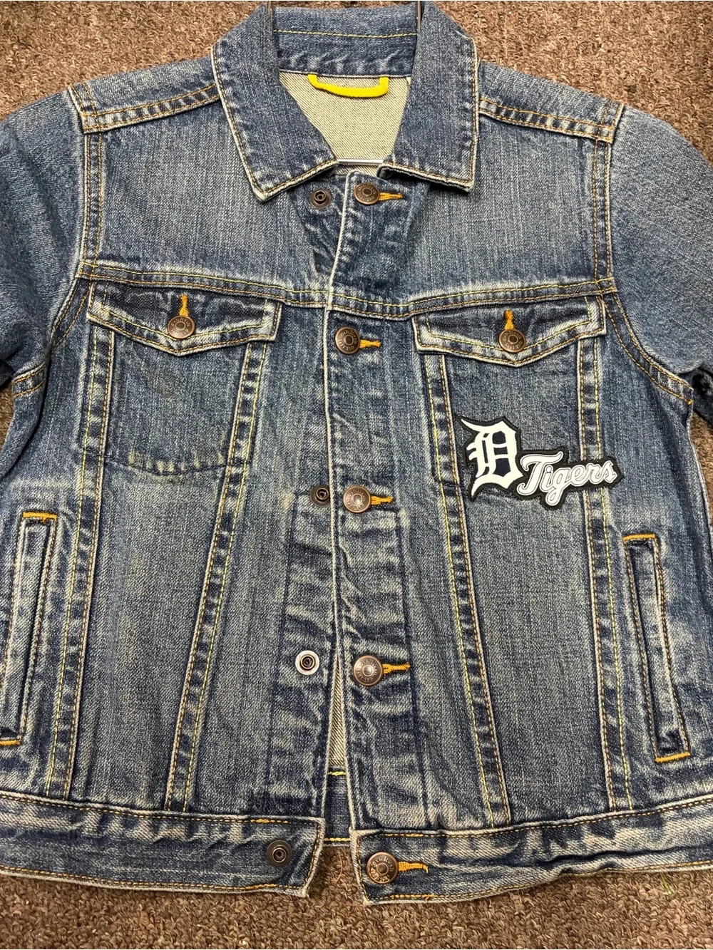 OshKosh B'gosh Blue Denim Jacket with Tigers Patch
